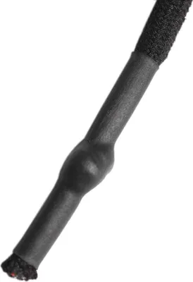 Produktbild von 2 x 130cm Schnürsenkel Bekleidungskordel rund mit Endstücken Ø7mm, Farbwahl, Farbe:schwarz