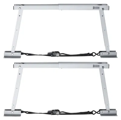 Produktbild von VEVOR Universeller Wohnmobil-Stabilisator, Stabilisator für Wohnmobilstoßfänger für Anhänger, Wohnmobile, Fünftwheel, Kompaktes faltbares Design für einfache Lagerung, Höhenverstellbar von 304,8 mm bis 711,2 mm, Reduziert Wackeln des Wohnmobils, 1 Packung, 2 Stück