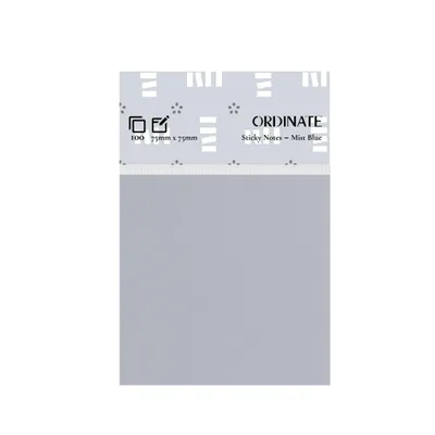 Produktbild von Ordinate-Mist Blue | Sticky Notes | Palette Collection | 100 Blatt pro Blatt, 75 mm x 75 mm, Haftnotizen | Notizzettel für Notizen