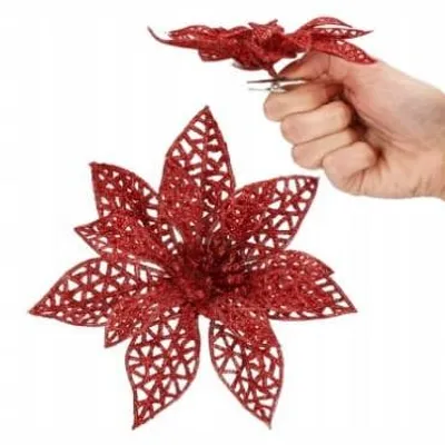 Produktbild von Topoblu Ajour-Weihnachtssterne Kunstblumen Weihnachtsdeko 10er Set