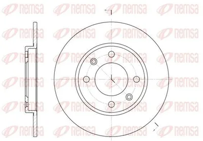Produktbild von 2x REMSA Bremsscheibe 6128.00 hinten passend für PEUGEOT 206 Schrägheck (2A/C)