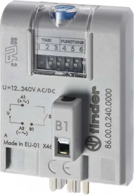 Image de Finder Industrie-Zeitmodul, Serie 86.00 86.00.0.240 12 - 240 V DC/AC (86.00.0.240)