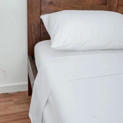Produktbild von Bettlaken, 224 x 245 cm, Farbe: weiß, Flanell, 160 g/m²