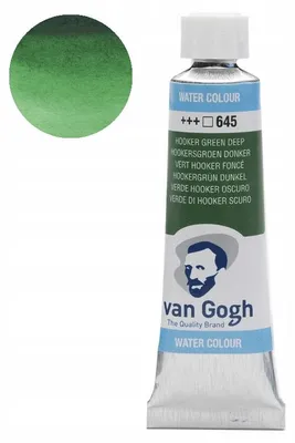 Image de Peinture aquarelle Van Gogh 10 ml Vert Hooker Profond
