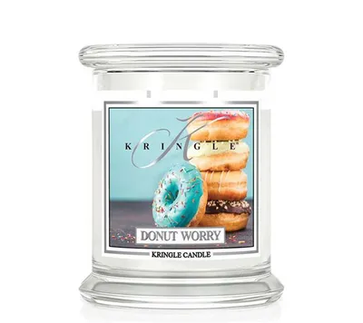 Immagine prodotto di Kringle Candle, candela profumata in barattolo, formato medio, "Donut Worry"