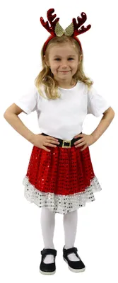 Immagine prodotto di Gonna tutu in costume da renna per bambini con accessori.