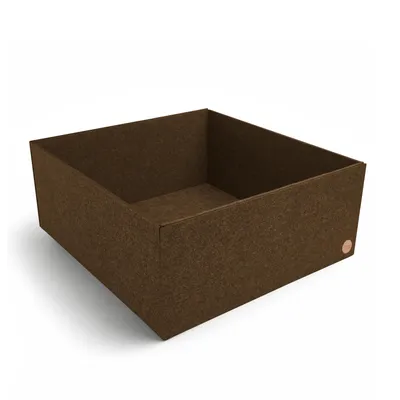 Produktbild von Aufbewahrungsbox CLEAN Filz 48 x 45 x 20 cm ohne Deckel in hellbraun meliert