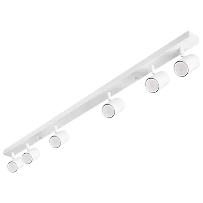 Obrázek produktu pro Stropní svítidlo MasterLED se 6 žárovkami GU10, bílé, s možností naklápění a otáčení, moderní řada bodových světel pro osvětlení velkých ploch v interiéru
