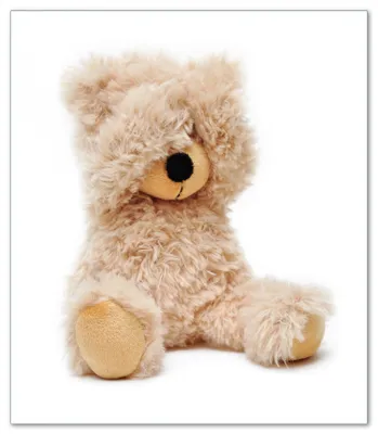 Produktbild von Wallario Herdabdeckplatte aus Glas, Größe 52 x 60 cm 1-teilig, Motiv Süßer Teddybär
