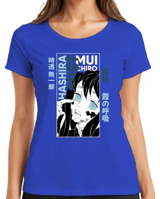 Obrázek produktu pro Muichiro Tokito Nebel Hashira Kimetsu no Yaiba Anime Manga dámské tričko, černá, M