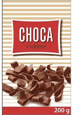 Produktbild von Choca Vlokken Schokoladenstreusel 200g – Feine Schokoladenflocken zum Dekorieren