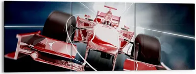 Produktbild von Bild auf Leinwand - Leinwandbild - Formel Geschwindigkeit Motor - 150x50cm - Wand Bild - Wanddeko - Leinwanddruck - Bilder - Kunstdruck - Wanddekoration - Leinwand bilder - Wandkunst - CA150x50-2677