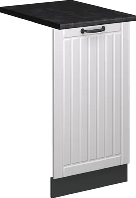 Produktbild von Geschirrspülblende Vicco Fame-Line Weiß Landhaus 45 cm , AP Anthrazit, Model 55241