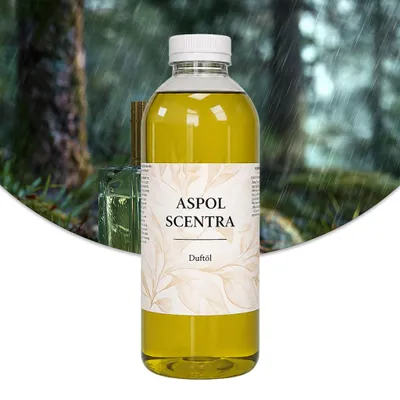 Produktbild von Aspol Scentra Waldregen UFIREADY Duftöl für Kerzen und Diffusoren 1000 ml, KI-generiertes Bild