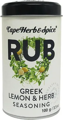 Produktbild von Cape Herb and Spice Rub Greek Lemon and Oregano Gewürzmischung 100g