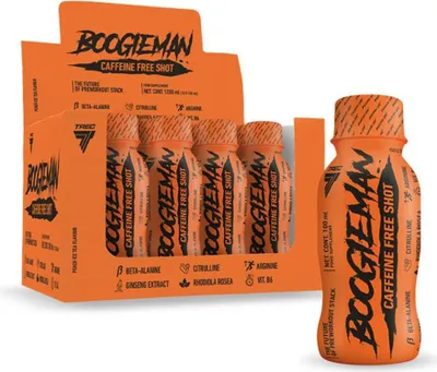 Produktbild von Trec Nutrition Boogieman Shot - 12 Flaschen a 100 ml Peach Ice Tea