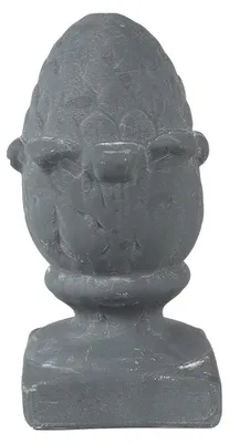 Obrázek produktu pro Clayre & Eef dekorace borová šiška 11x11x21 cm šedý kámen