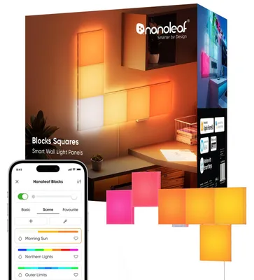 Immagine prodotto di Nanoleaf Blocks Big Squares Starter Kit (6 Panels)|16M+ colours