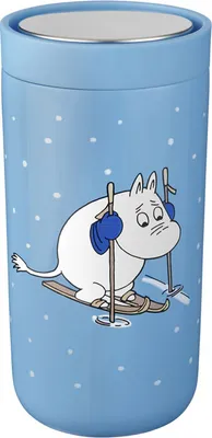 Produktbild von Stelton x Mumin - To Go Click Isolierbecher 0,2 Liter, Mumin Skifahren