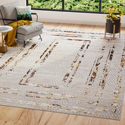 Produktbild von Tapiso Teppich GOLDEN Modern Kurzflor Beige Golden  200 x 300 cm