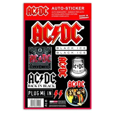 Produktbild von AC-DC Auto Aufkleber Set official Car Sticker UV beständig waschanlagensicher