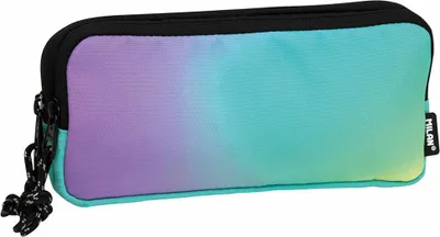 Immagine prodotto di Astuccio per matite a 3 scomparti MILAN SUNSET - un gigante verde per contenere tutti i vostri accessori! Perfetto per la scuola e non solo!