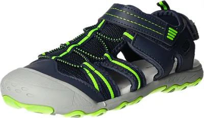 Produktbild von Sneakers Kinder-Jungen-Sandalette Blau-Grau-Neon-Grün-Gelb, Farbe:blau, EU Größe:32