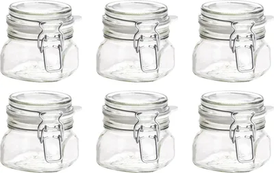 Produktbild von Mäser 931161 Gothika Einmachglas mit Deckel, 300 ml, Vorratsgläser mit Bügelverschluss, klar (6er Pack)