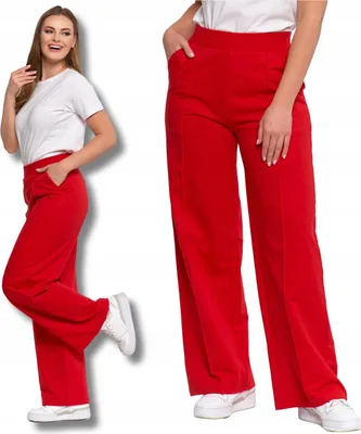 Produktbild von Damenhose mit weitem Bein Elegante Jogginghose Hohe Leibhöhe MORAJ XL