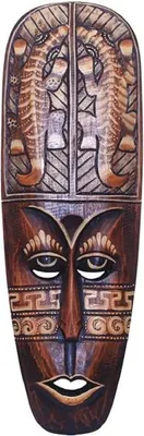 Produktbild von Maske Samu bemalt, wahlweise in 50 cm oder 100 cm, Grösse:ca. 50 cm