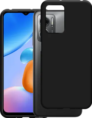 Image de Cazy Coque compatible avec Xiaomi Redmi 10 (5G) Coque en Silicone - Coque Flexible - Noir