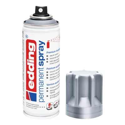 Produktbild von Edding 5200, 200 ml, Silber, Matte, Sprühdose, Wasserfest