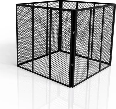 Produktbild von Juskys Metall Komposter 800 L, stabil, wetterfest & kompaktes Stecksystem – Schwarz