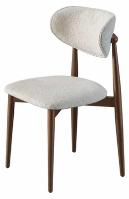 Productafbeelding van Eetkamerstoel, designstoel, relaxstoel, houten stoel, gestoffeerde stoel