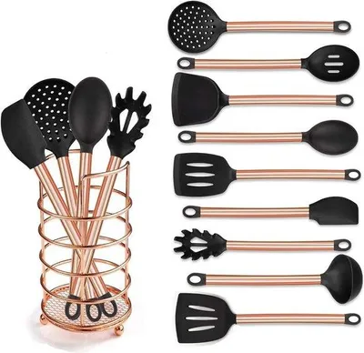 Image de Set d'ustensiles de cuisine en acier inoxydable