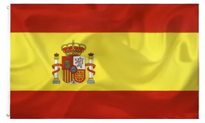 Spanien-Flagge 90x150 cm, Polyester, mit 2 Metallösen
