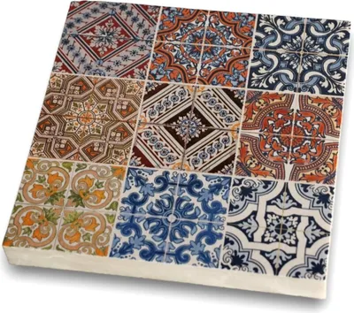 Produktbild von Untersetzer aus ECHTEM MAMOR für Glas Tasse, Nine Square Ornaments 378