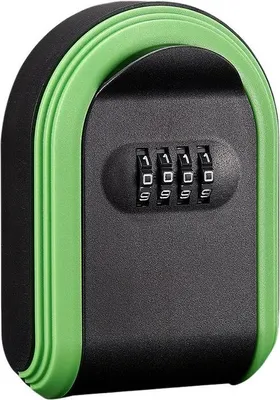 Produktbild von Schlüsseltresor, magnetischer Schlüsselanhänger mit Schloss, magnetischer Schlüsselkasten, versteckt unter dem Auto, sichere 4-stellige Kombination