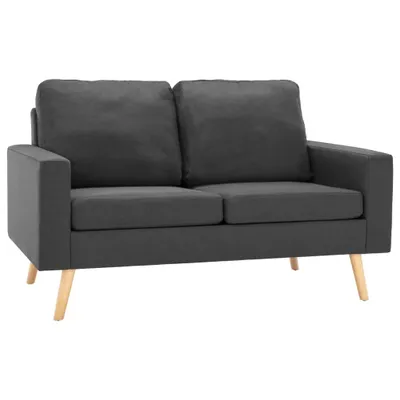 Produktbild von 2-Sitzer-Sofa Dunkelgrau Stoff