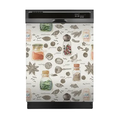 Produktbild von Aufkleber sticker 60x70 cm Dekorative folie Spülmaschine - Gewürzen
