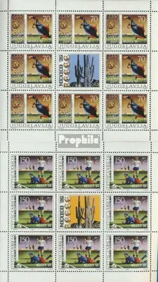 Produktbild von Briefmarken Jugoslawien 1986 Mi 2152Klb-2153Klb Kleinbogen (kompl.Ausg.) postfrisch Fußball-WM