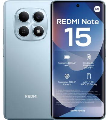 Produktbild von Xiaomi Redmi Note 15 4G 256GB glacier blue