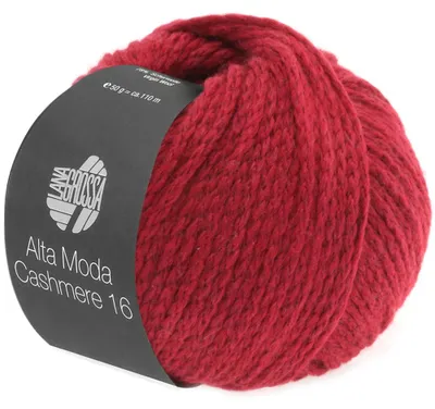 Produktbild von Lana Grossa ALTA MODA Cashmere 16 50 g supersoftes Kettengarn aus extrafeiner Wolle mit Kaschmir 110 m Farbe 010 - Dunkelrot