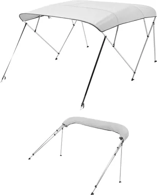 Two boat bimini tops are shown against a white background.