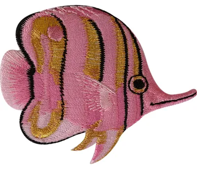 Fisch-Patch zum Aufbügeln, gesticktes Applikationsabzeichen
