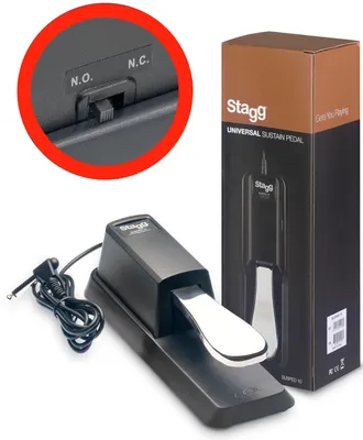 Produktbild von Stagg SUSPED 10 Sustain Pedal E-Piano Keyboard Polaritätsschalter