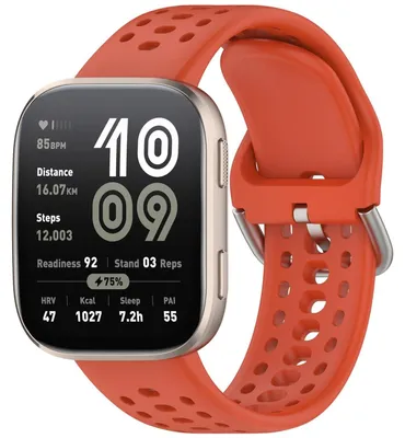 Obrázek produktu pro Pro Amazfit Bip 6 Quick Release Design Silikonový náhradní řemínek pro hodinky Red
