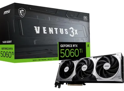 Produktbild von GeForce RTX 5060 Ti VENTUS 3X OC 16G (DLSS 4, 3x DisplayPort, 1x HDMI 2.1)