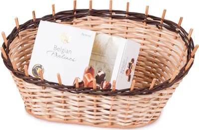 Produktbild von JIPRO® Weidenkorb für Geschenke Regalo II. - B 25/38 x  H 8/15(cm)