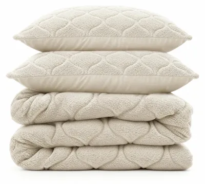 Productafbeelding van Sleeptime Lazy dekbed, beige, 200 x 200 cm, met luxe kussenslopen